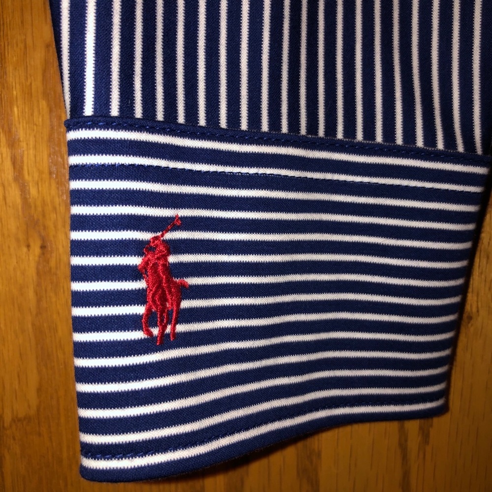 New polo knit button down